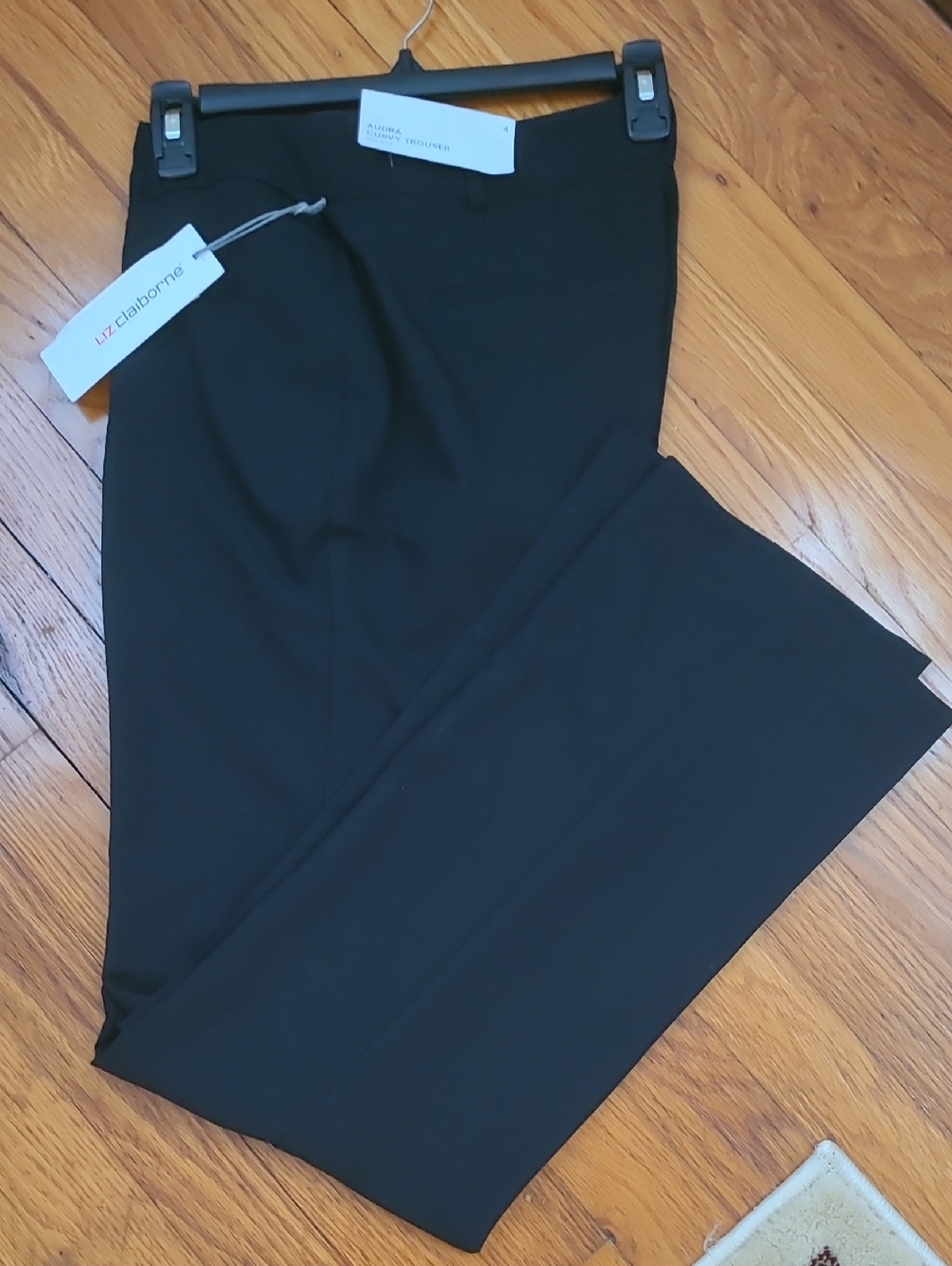 Liz Claiborne Black Straight-Leg Dress Pants